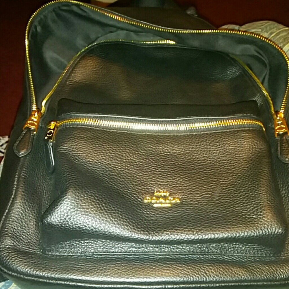 Black Coach Backpack - Picture 5 of 5
